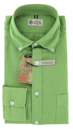 Camicia verde luigi borrelli - verde,