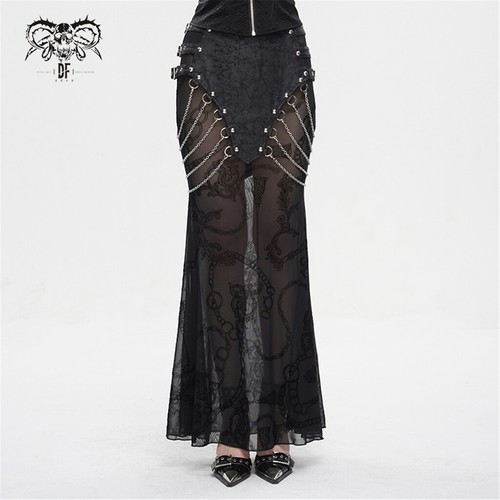 Gonna donna moda - diavolo, nera