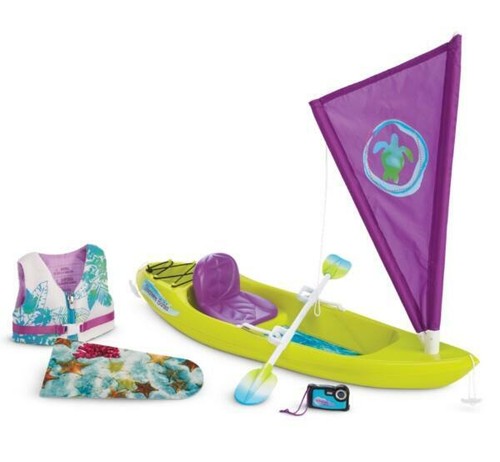 Set kayak american - kayak, girl