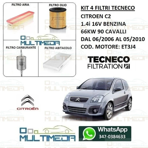 Kit tagliando filtri - 4, tecneco
