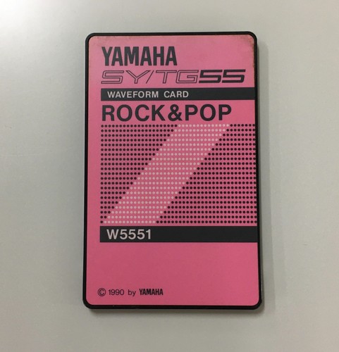Yamaha tg55 waveform card - yamaha,