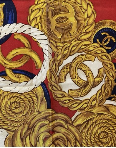 Foulard seta chanel cc - foulard,