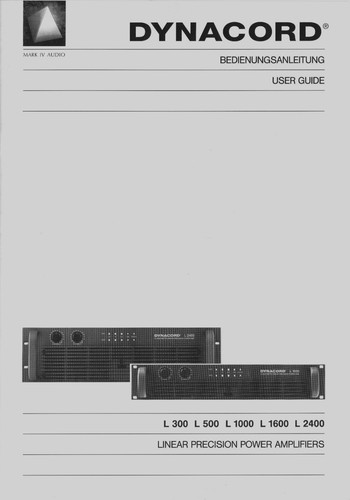 Dynacord manuale di - dynacord,