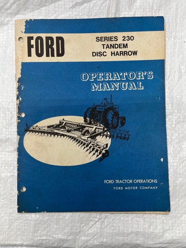 Ford trattore serie 230 disco - ford,