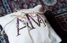 Cuscino porta fedi con ricamo