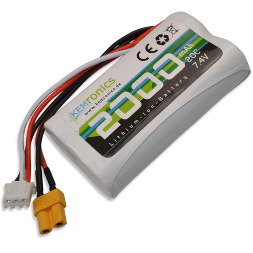 Batteria 2000mah xt30 per - 7.4v,