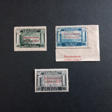 GOV. POLACCO LONDRA 1954/ DECENNALE MONTECASSINO, SERIE DI 3 VAL. INTEGRI MNH**