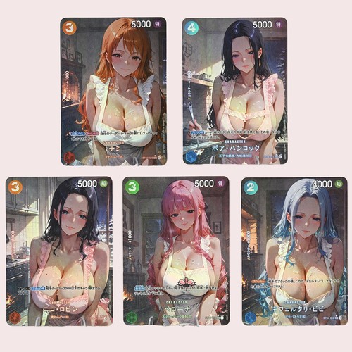 5xone piece doujin card baking - card,