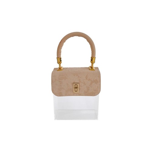Scatola borsa plexi - scatola, beige