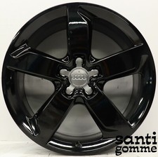 4 CERCHI IN LEGA AUDI Q5 8 X 19 " ORIGINALI RIVERNICIATI NERO LUCIDO 8R0601025J