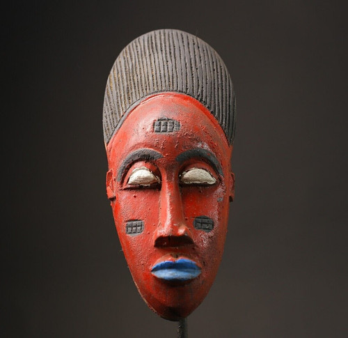 Maschera antica africana guro - antica,