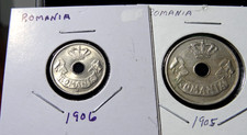 1906-J Romania 5 Bani and 1905