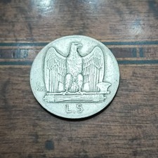 5 LIRE 1926 AQUILINO RARA  VITTORIO Emanuele III ARGENTO