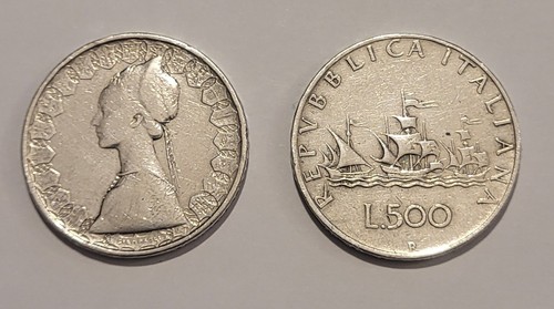 Moneta 500 lire - moneta, in