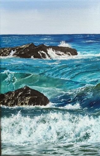 Quadro olio tela paesaggio - tela,