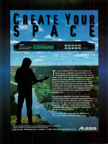 Magazine print alesis - print, ad
