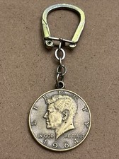 1964 HALF DOLLAR JOHN KENNEDY - Portachiavi Keychain Keyring
