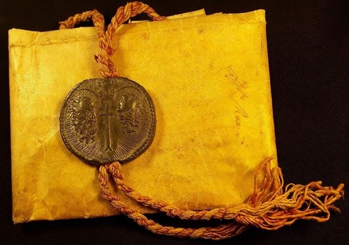Pope pius bulla signed by - vi,