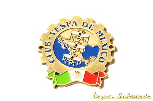 Targa metallo vespa club - in,