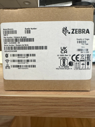 Zebra zq610 zq61 - zq610, zq61-aufa000-00