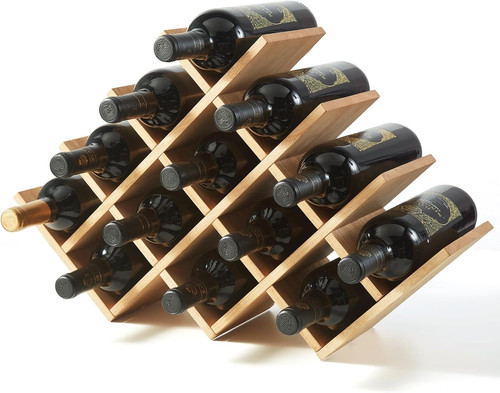 Scaffale vino legno livelli - scaffale,