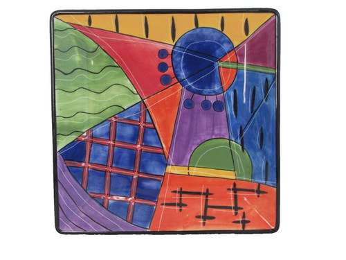 Piatto quadrato muzeum - quadrato, 10,5"