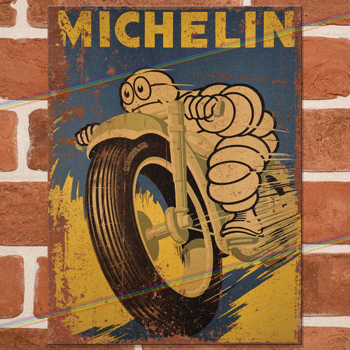 Insegna metallo michelin man - insegna,