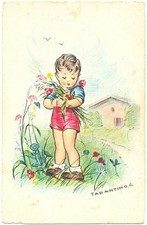 TARANTINO BAMBINO CON FIORI