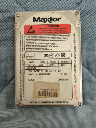 Maxtor 7171at hard - 7171at, disk