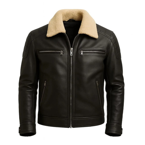 Giacca biker uomo vera - , pelle