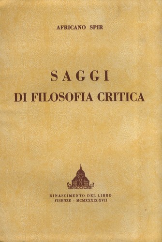 Saggi filosofia critica - di,
