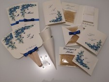 50 ventagli matrimonio personalizzabili con data cerimonia, iniziali o nomi.