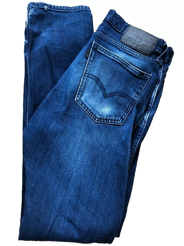 Jeans denim elasticizzato blu