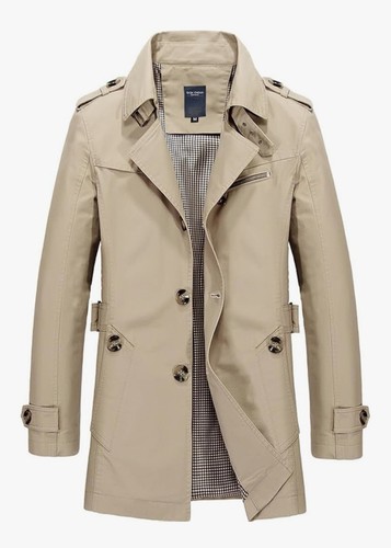 Trench uomo corto cotone - in,