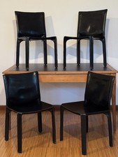 SET DI 4 ICONICHE SEDIE CAB 412 - Mario Bellini for Cassina - Vintage