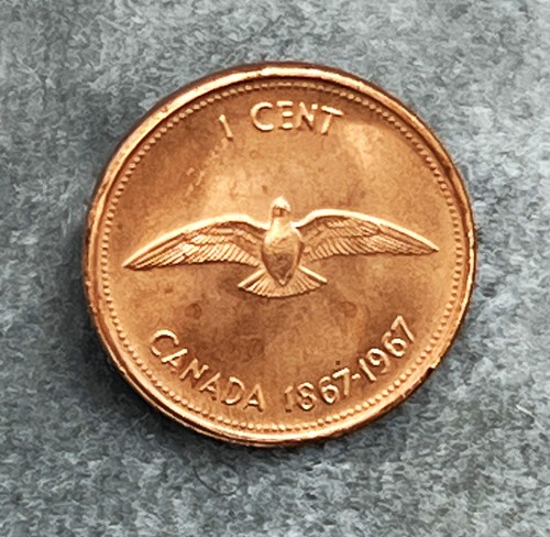 1867 1967 canada cent coin - 1867,