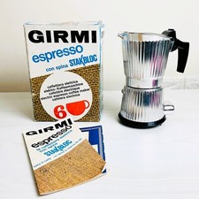 Caffettiera elettrica Girmi Espresso STAKBLOC 6 tazze scatola originale anni '70