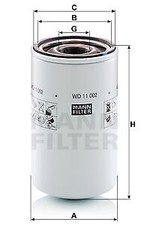 WD 11 002 MANN-FILTER Filtro