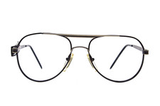 ? occhiali vintage FILOS 3056 hipster ner montatura oversized pilot 80s?Unisex