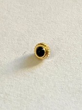Corona Cabochon 3,8mm Anti Polvere Passo tige 90 Placcata Oro