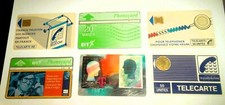 VINTAGE -LOTTO DI 6 CARTE TELEFONICHE ESTERE-PHONECARD-FRANCE TELECOM-TELEFONKAR