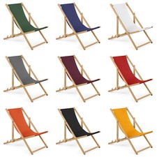 Lettino da giardino in legno