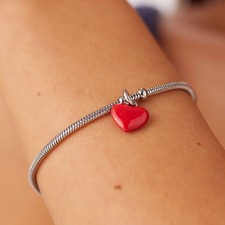 Sagapo Bracciale Cuore Rosso