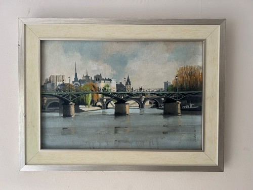 Dipinto olio parigi vintage - dipinto,