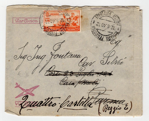 Regno 1940 busta - -, viaggiata