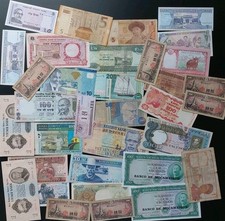 Lotto Oltre 30 Banconote mondiali