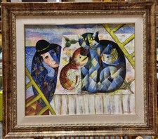 RAIMONDO CARDELLI  -  OLIO SU TELA   " IL MIO MONDO "