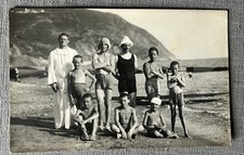 Spettacolare Foto Cartolina Chiavari - in spiaggia inizi ‘900 - Foto Migone FP