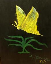 COMISSO GIOVANNI (Treviso, 1895 - 1969) FARFALLA olio su tavola 1965 cm. 40,2 x 