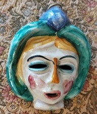 Maschera In ceramica Maiolica
